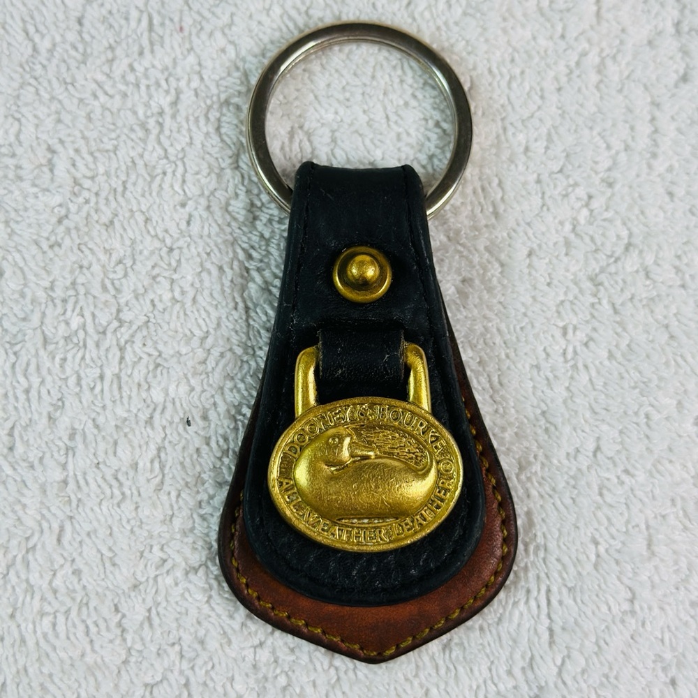 Dooney & Bourke Black and Brown Key Holder
